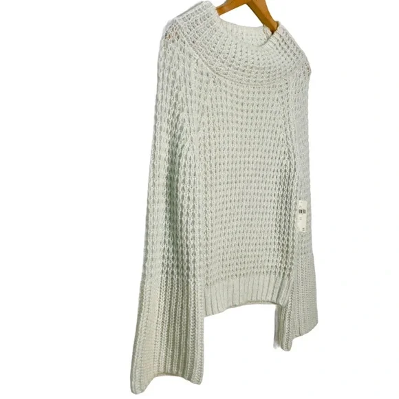 AnthroMaeve Bell Sleeve Open Knit Sweater